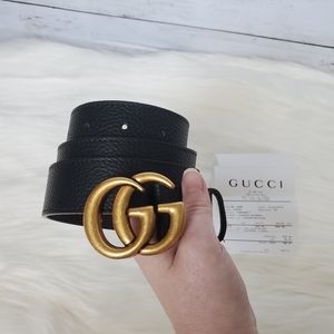 Gucci Double G Leather Belt 100cm